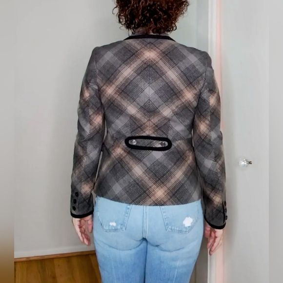 Original Penguin by Munsingwear Wool Plaid Blazer Size 2 - Picture 4 of 13